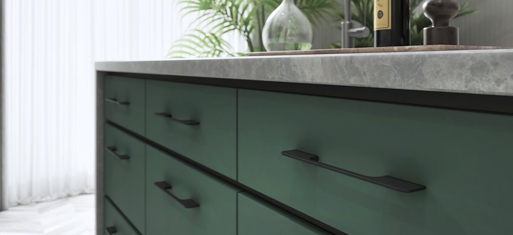 AGT Leaf Green 3050 — decorative furniture panel for custom cabinetry, view 4