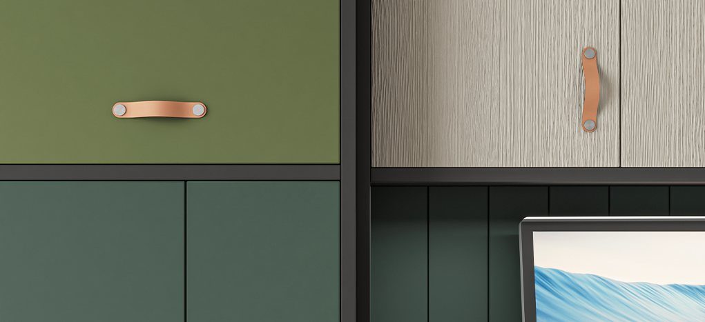 AGT Caretta Green 3051 — decorative furniture panel for custom cabinetry, view 4