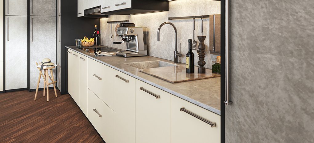 AGT Latte Cream 3054 — decorative furniture panel for custom cabinetry, view 2