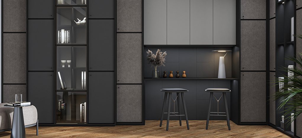 AGT Slate Grey 3057 — decorative furniture panel for custom cabinetry, view 2