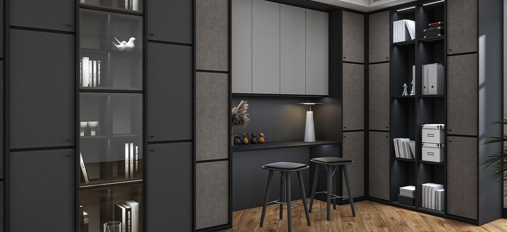 AGT Slate Grey 3057 — decorative furniture panel for custom cabinetry, view 5