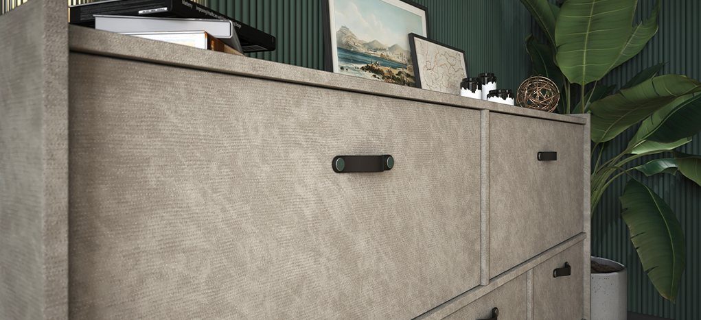 AGT Croco Grey 3063 — decorative furniture panel for custom cabinetry, view 4