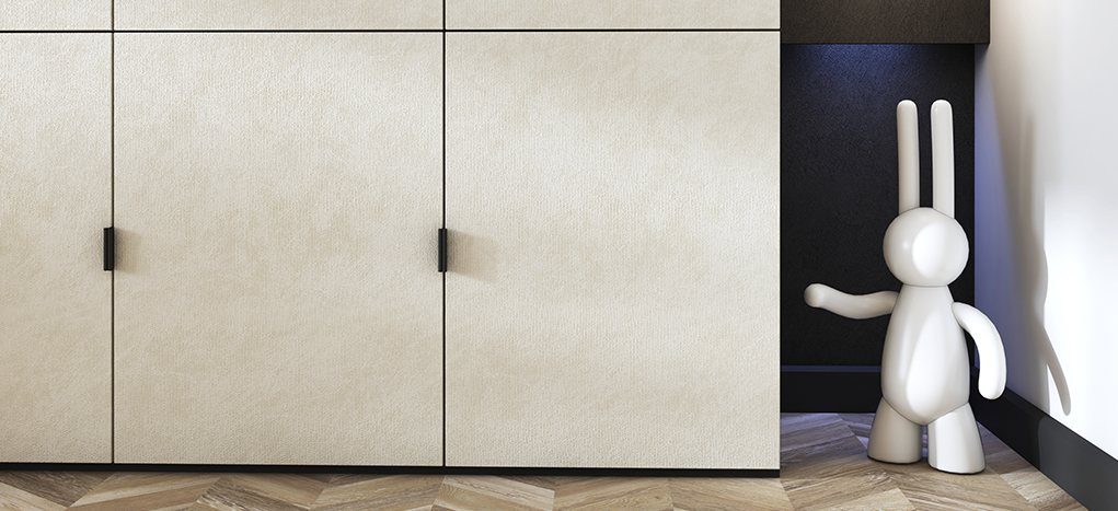 AGT Croco Cream 3064 — decorative furniture panel for custom cabinetry, view 4