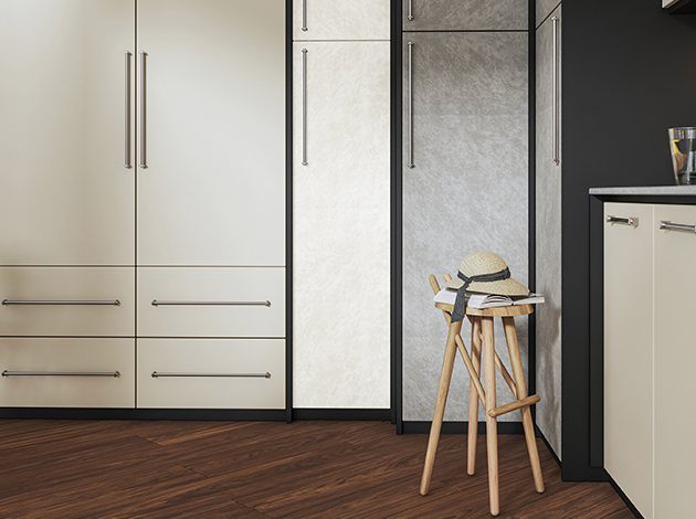 AGT Limba Light Grey 3066 — decorative furniture panel for custom cabinetry, view 5