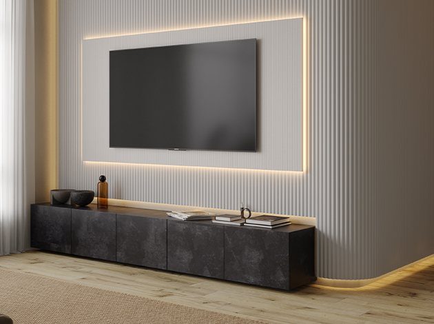 AGT Tokyo White 3075 — decorative furniture panel for custom cabinetry, view 5