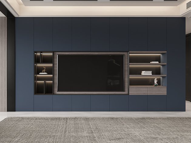 AGT Sky Blue 3091 — decorative furniture panel for custom cabinetry, view 5