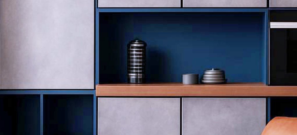 AGT Midnight Blue 3106 — decorative furniture panel for custom cabinetry, view 4