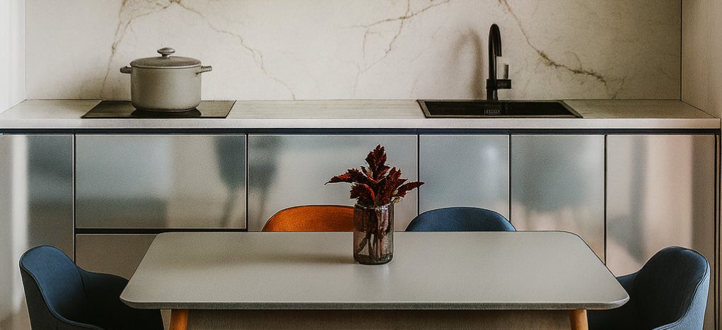 AGT Space Metal 3107 — decorative furniture panel for custom cabinetry, view 2