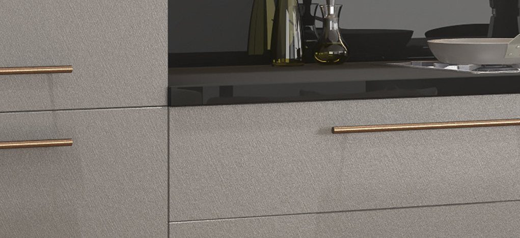 AGT Matt Cashmere Gray 387 — decorative furniture panel for custom cabinetry, view 4