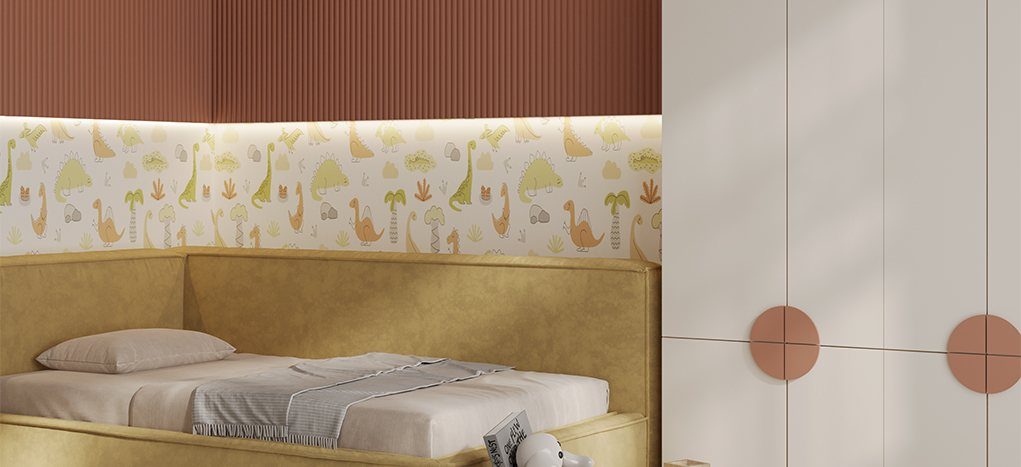 AGT Super Matt Light Cream 398 — decorative furniture panel for custom cabinetry, view 2