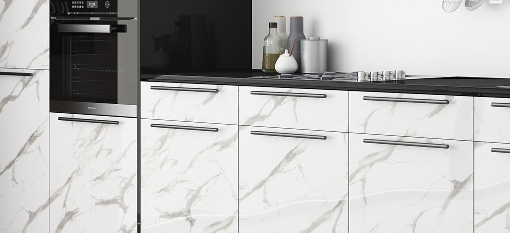 AGT HG Ephesus White 6007 — decorative furniture panel for custom cabinetry, view 4