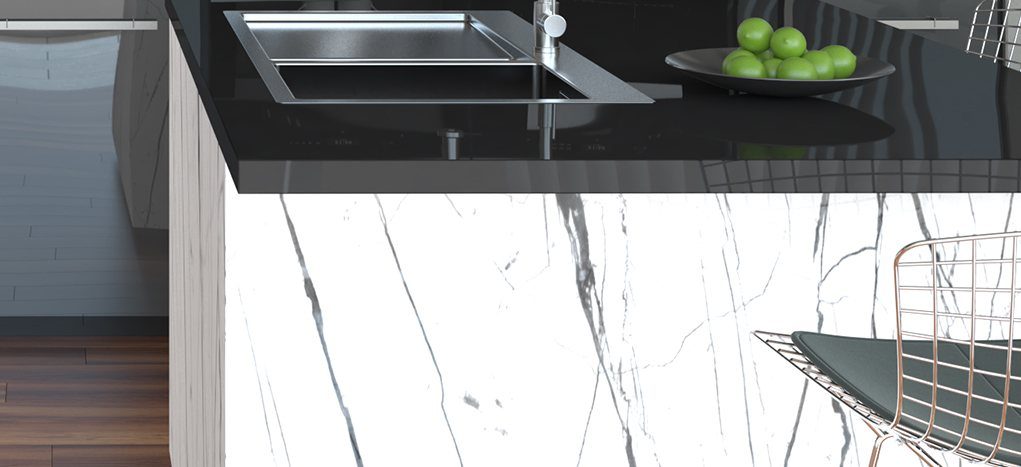 AGT HG Toros White Marble 6018 — decorative furniture panel for custom cabinetry, view 4