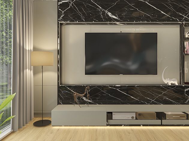 AGT HG Toros Black Marble 6019 — decorative furniture panel for custom cabinetry, view 5