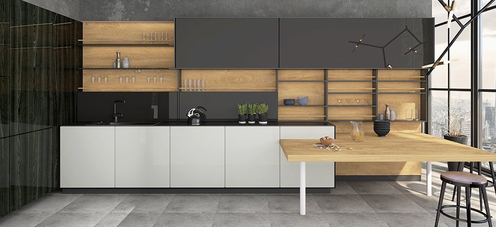 AGT HG Trend Gray 6020 — decorative furniture panel for custom cabinetry, view 2