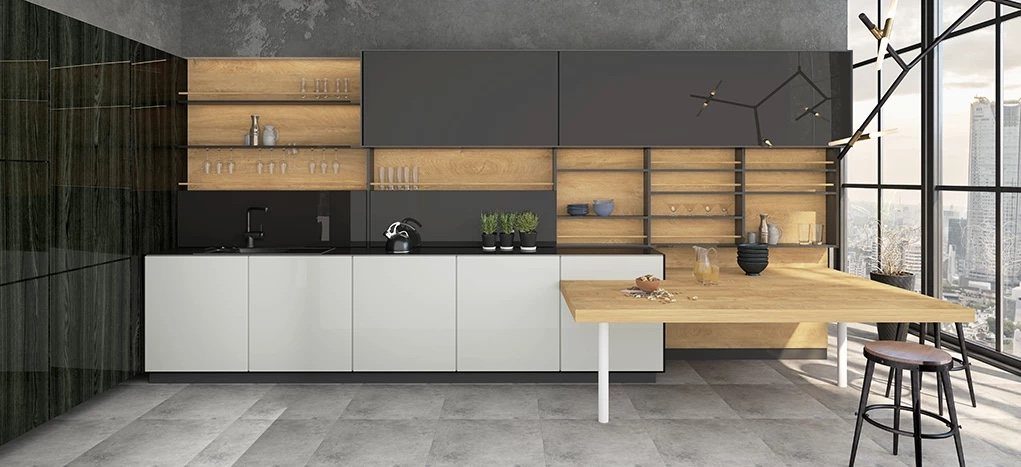 AGT HG Anthracite 6022 — decorative furniture panel for custom cabinetry, view 2