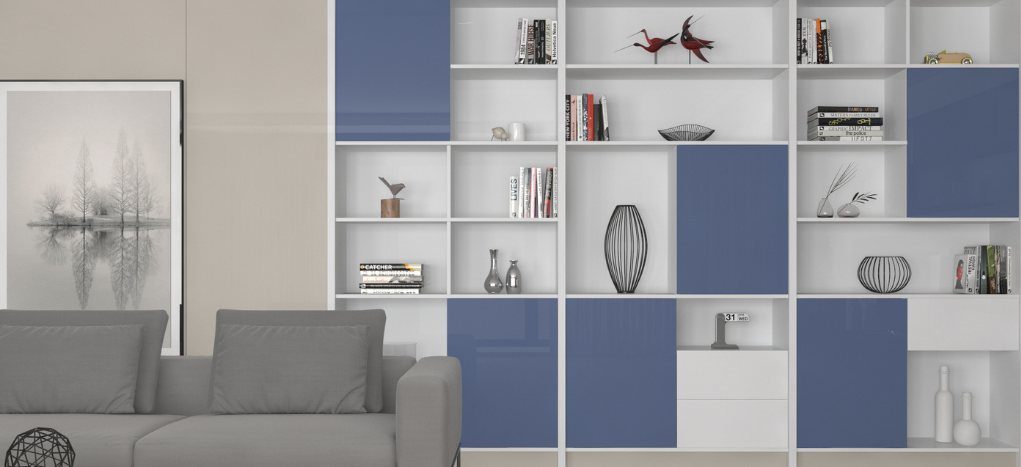 AGT HG Galaxy White 670 — decorative furniture panel for custom cabinetry, view 2