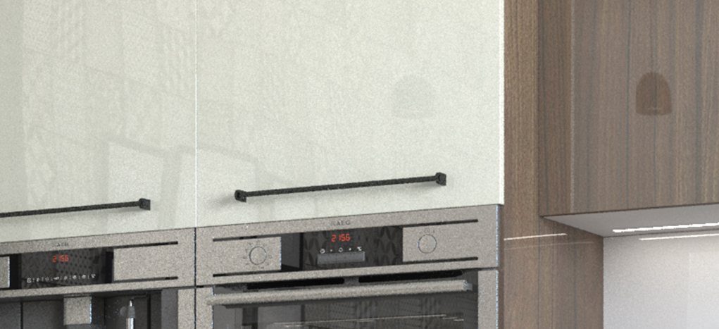 AGT HG Metallic White 699 — decorative furniture panel for custom cabinetry, view 2