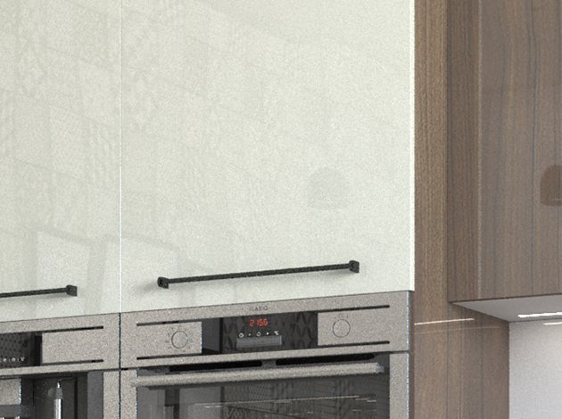 AGT HG Metallic White 699 — decorative furniture panel for custom cabinetry, view 5
