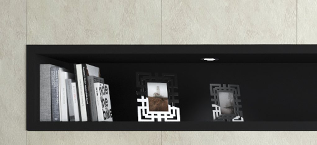 AGT Soft Touch Black 723 — decorative furniture panel for custom cabinetry, view 4