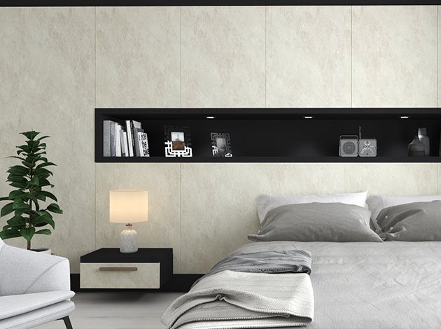 AGT Soft Touch Black 723 — decorative furniture panel for custom cabinetry, view 5
