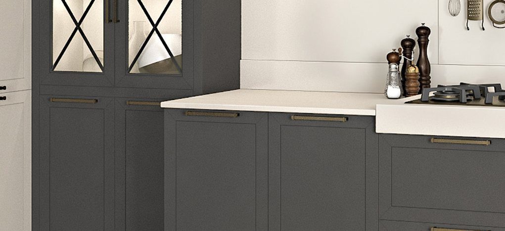 AGT Soft Touch Storm Gray 726 — decorative furniture panel for custom cabinetry, view 4