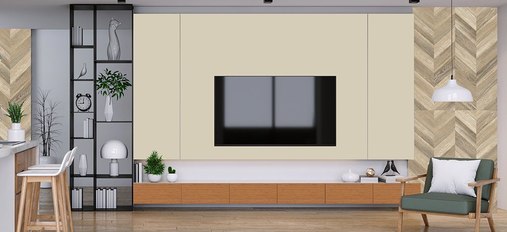 AGT Bianco L002 — mdf lam for custom cabinetry, view 2
