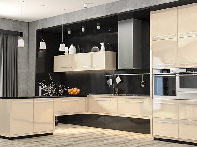 AGT Black L003 — mdf lam for custom cabinetry, view 5