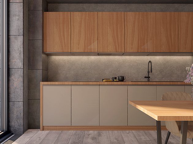 AGT Light Walnut L031 — mdf lam for custom cabinetry, view 5
