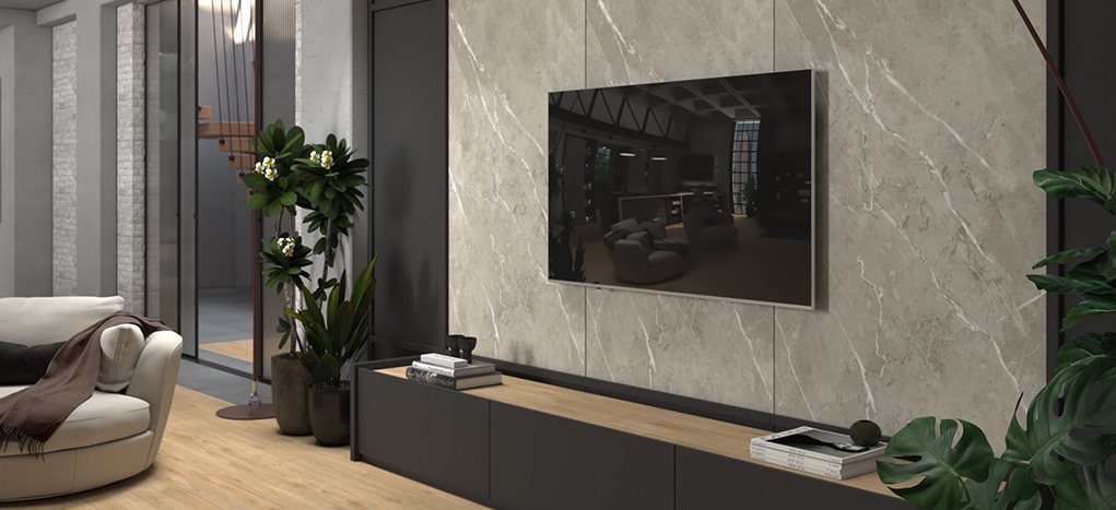 AGT Marmara Gray L138 — mdf lam for custom cabinetry, view 2