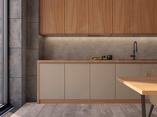 AGT Sapphire Grey L144 — mdf lam for custom cabinetry, view 5