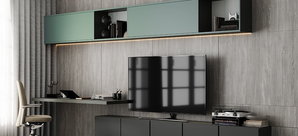 AGT Soft Touch Mint L156 — mdf lam for custom cabinetry, view 2