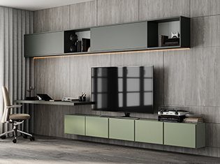 AGT Fossil Grey L157 — mdf lam for custom cabinetry, view 5