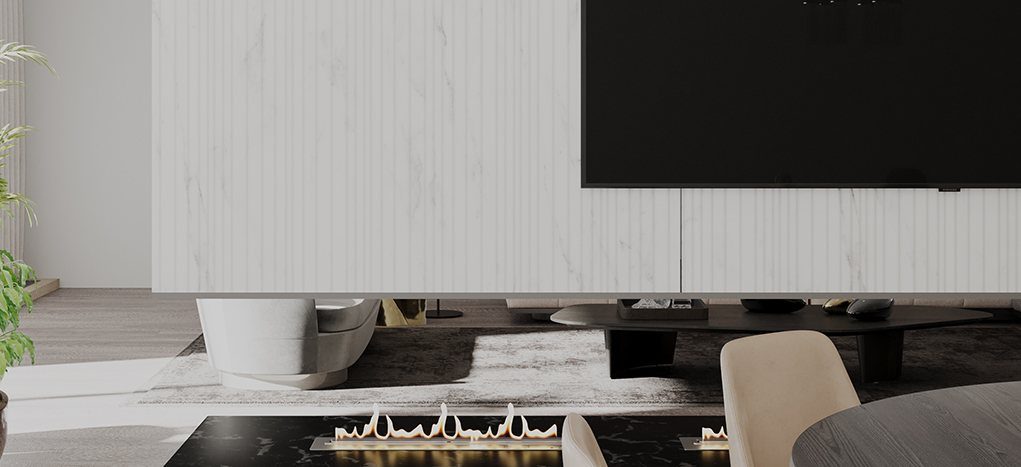 AGT Marmara Rhythmic White L158 — mdf lam for custom cabinetry, view 4