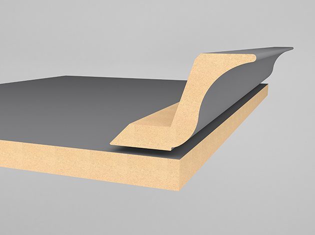 AGT MP-2445-R MP-2445 — furniture profile for custom cabinetry, view 6