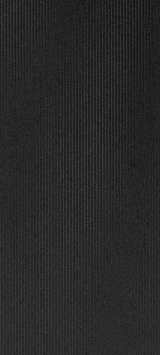 ALVIC Negro DY SYNCRON black panel sample with vertical Dynamic grain