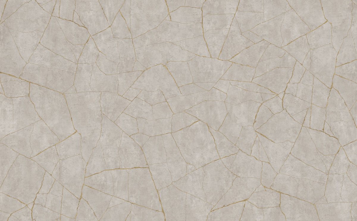 ALVIC Porcelain 01 Gold panel sample, cream porcelain effect with gold veining