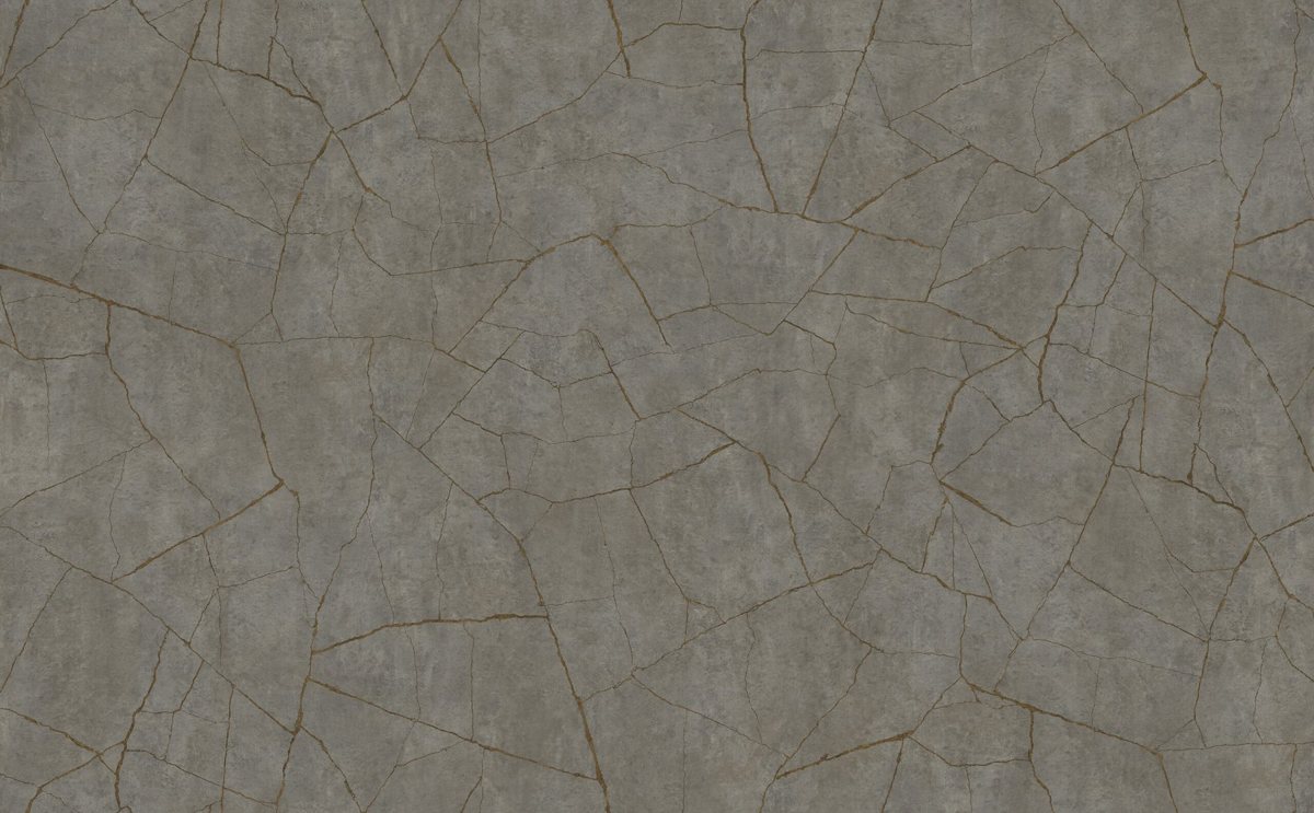ALVIC Porcelain 02 Gold sample, stone-grey porcelain with a fine gold crack line
