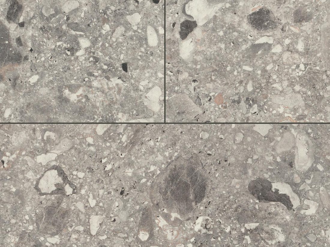 EGGER F021 ST75 Grey Triestino Terrazzo — material / stone reproduction panel decor for custom cabinetry (3D view)