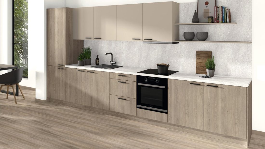 EGGER F031 ST78 Light Grey Cascia Granite — material / stone reproduction panel decor for custom cabinetry (3D view)