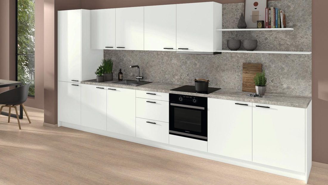 EGGER F095 ST87 Grey Siena Marble — material / stone reproduction panel decor for custom cabinetry (3D view)