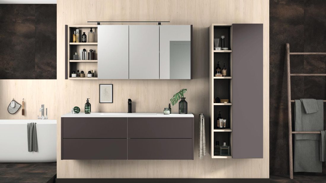 EGGER F228 ST87 Anthracite Titanite — material / stone reproduction panel decor for custom cabinetry (3D view)
