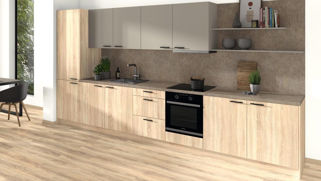 EGGER F302 ST87 Ferro Bronze — material / stone reproduction panel decor for custom cabinetry (3D view)