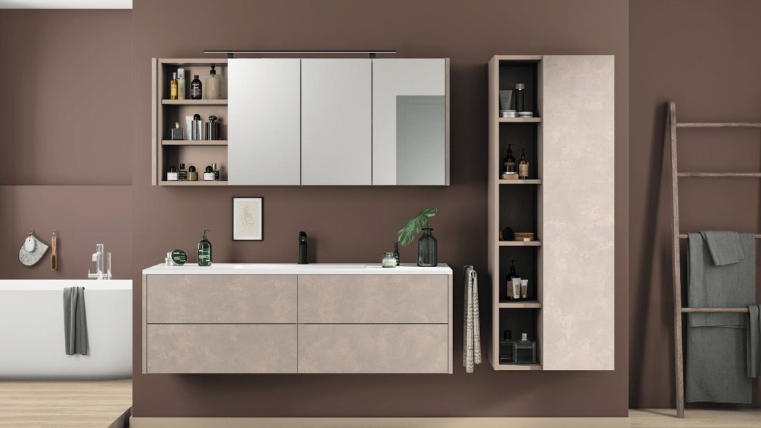 EGGER F662 ST76 Pebble Grey Calcit Stone — material / stone reproduction panel decor for custom cabinetry (3D view)
