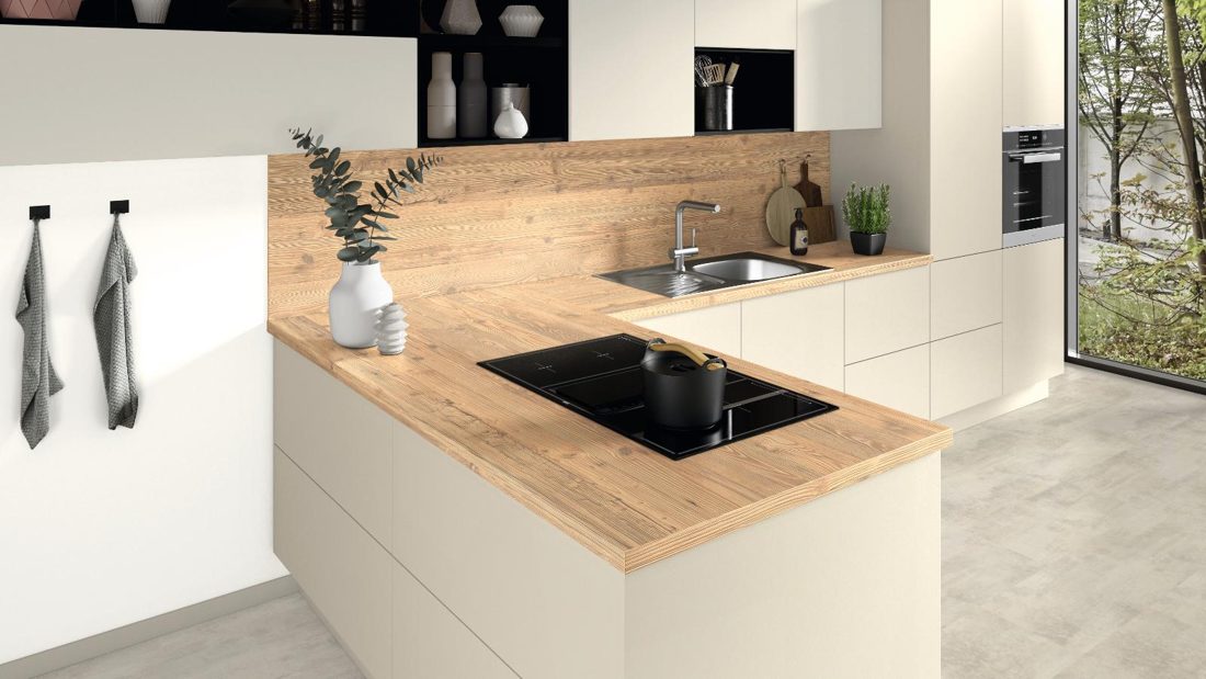 EGGER H011 STG8 Rustic Nebrodi Spruce — woodgrain reproduction panel decor for custom cabinetry (3D view)