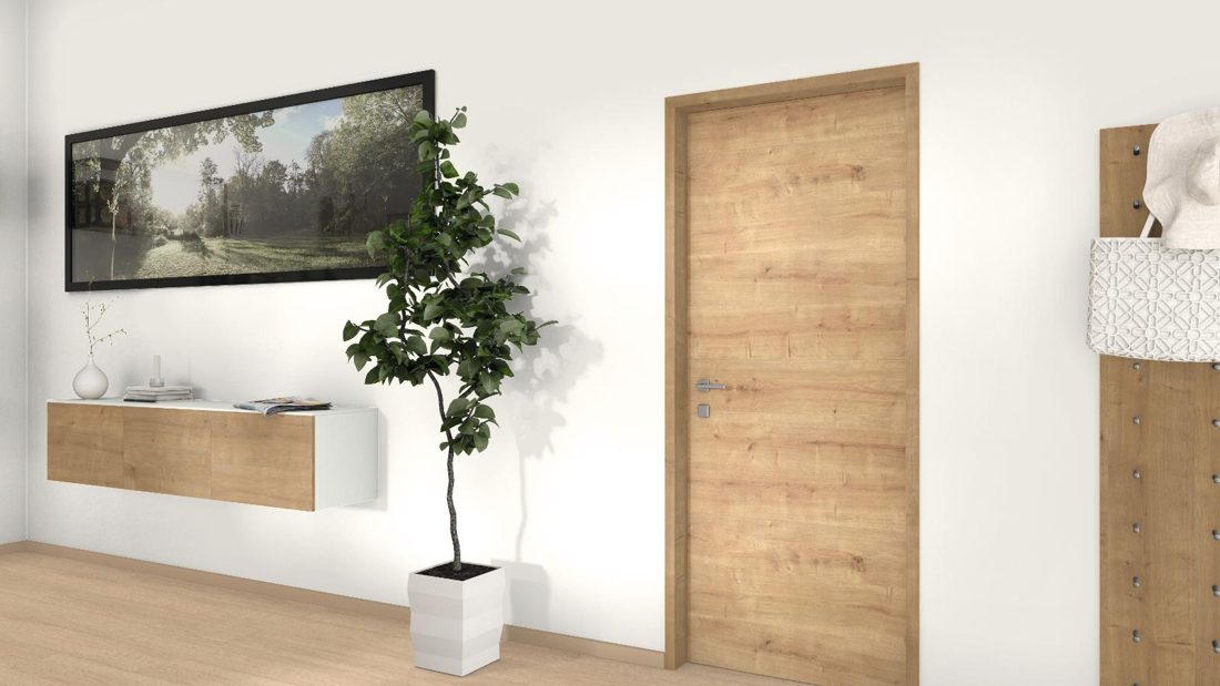 EGGER H1133 ST10 Natural Hamilton Oak Horizontal — woodgrain reproduction panel decor for custom cabinetry (3D view)