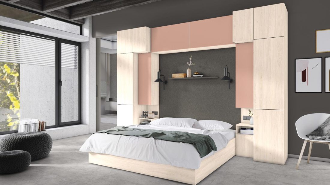 EGGER H1384 ST40 White Casella Oak — woodgrain reproduction panel decor for custom cabinetry (3D view)