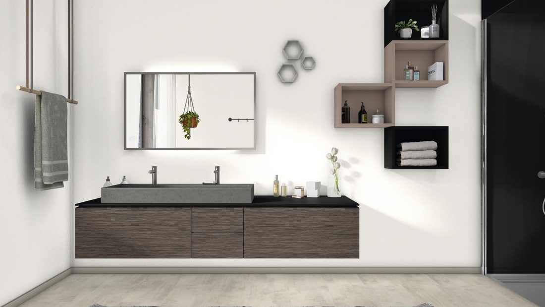 EGGER H3003 ST19 Norwich Oak — woodgrain reproduction panel decor for custom cabinetry (3D view)