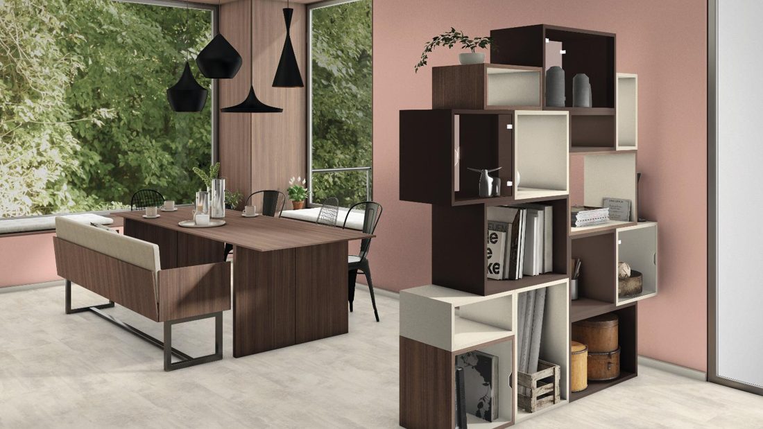 EGGER H3041 TM12 Natural Eucalyptus — woodgrain reproduction panel decor for custom cabinetry (3D view)