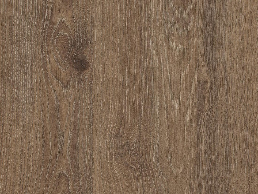 EGGER H3133 ST12 Truffle Brown Davos Oak — woodgrain reproduction panel decor for custom cabinetry (close-up)