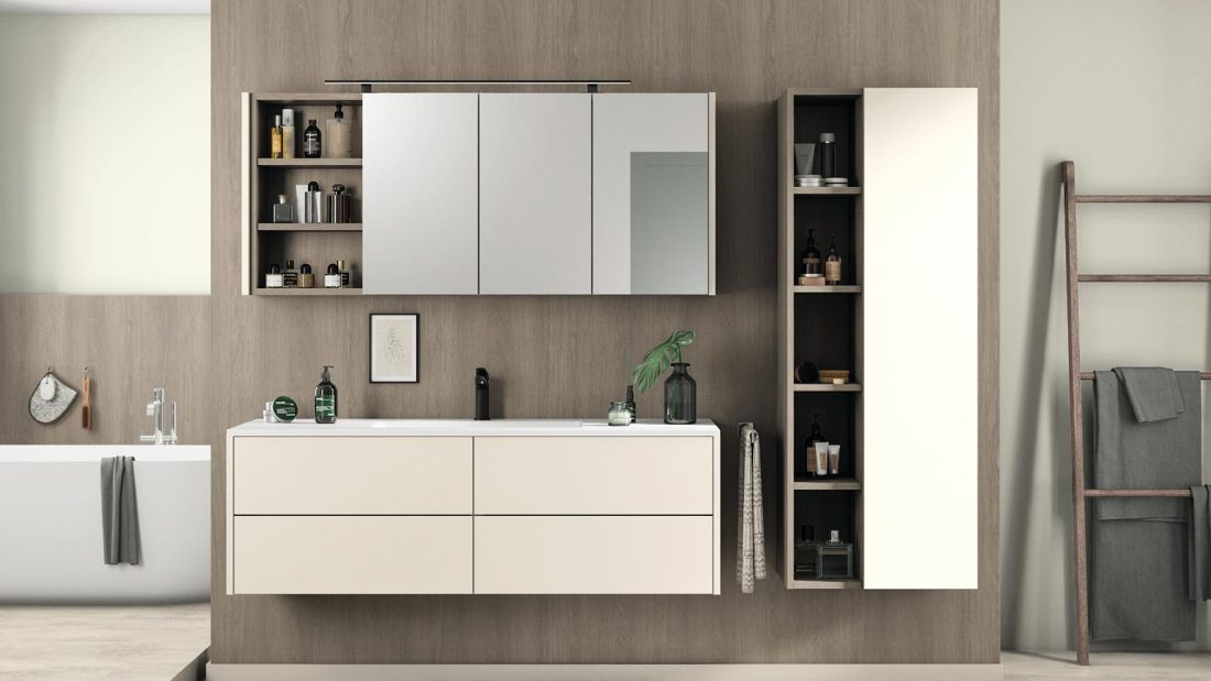 EGGER H3146 ST22 Beige Grey Lorenzo Oak — woodgrain reproduction panel decor for custom cabinetry (3D view)